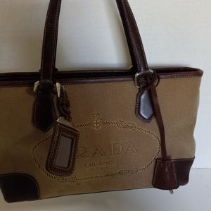 100%Authentic Prada logo jacquard bag